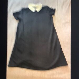Black Dress with White Collar
